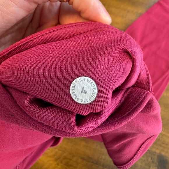 Lululemon Align High Rise Pants Leggings With Pockets Pomegranate red pink - Picture 6 of 10